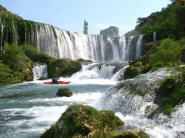 Der unfahrbare Wasserfall der Zrmanja in Kroatien