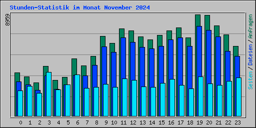 Stunden-Statistik im Monat November 2024