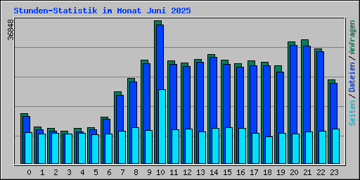 Stunden-Statistik im Monat Juni 2025
